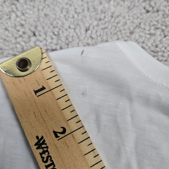 Ted Baker Sea of Clouds Blouse Sz 3 M Short Sleeve Shirt Casual Preppy Luxury - Picture 10 of 10